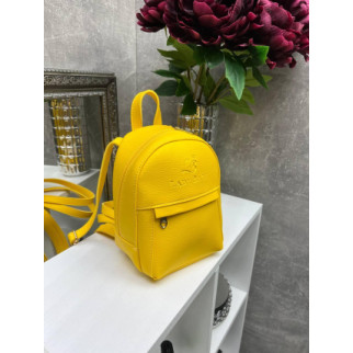 Жовтий — стильний, молодіжний та мініатюрний рюкзак Lady Bags на блискавці, з підкладкою (2007) - Інтернет-магазин спільних покупок ToGether
