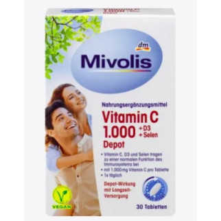 Вітаміни Міволіс Вітамін С 1000 + D3 + Селен Mivolis Vitamin C 1000 + D3 + Selen - Інтернет-магазин спільних покупок ToGether