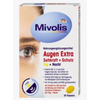 Mivolis Augen Extra Sehkraft + Schutz, Tag + Nacht Вітаміни Міволіс для очей та зору "День + Ніч" - Інтернет-магазин спільних покупок ToGether