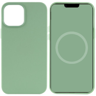 Чохол Silicone case (AAA) full with Magsafe and Animation для Apple iPhone 12 Pro / 12 (6.1") Зелений / Pistachio - Інтернет-магазин спільних покупок ToGether