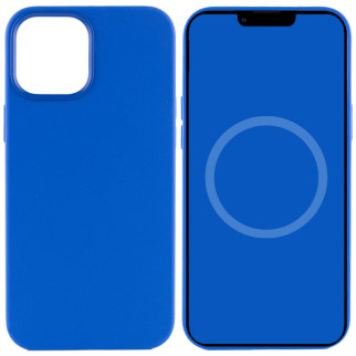 Чохол Silicone case (AAA) full with Magsafe and Animation для Apple iPhone 12 Pro Max (6.7") Синій / Capri Blue - Інтернет-магазин спільних покупок ToGether