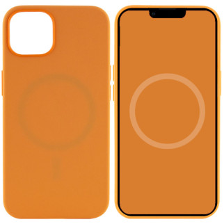 Чохол Silicone case (AAA) full with Magsafe and Animation для Apple iPhone 13 (6.1") Помаранчевий / Marigold - Інтернет-магазин спільних покупок ToGether
