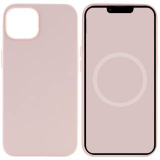 Чохол Silicone case (AAA) full with Magsafe and Animation для Apple iPhone 13 (6.1") Рожевий / Chalk Pink - Інтернет-магазин спільних покупок ToGether