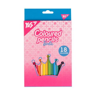 Набір кольорових олівців YES Barbie 290735 18 кольорів - Інтернет-магазин спільних покупок ToGether