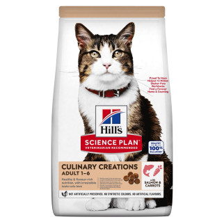 Корм Hill's SP Feline Adult Culinary Creations сухий з лососем та морквою для дорослих котів 10 кг - Інтернет-магазин спільних покупок ToGether