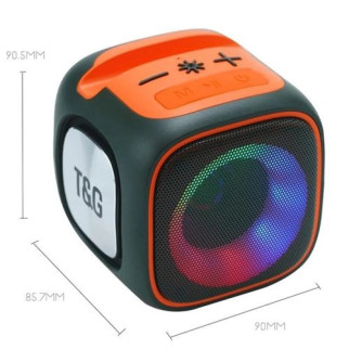 Портативна Bluetooth колонка TG359 7W з підсвічуванням RGB, акумуляторна колонка для музики. Колір: зелений - Інтернет-магазин спільних покупок ToGether