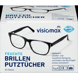 Visiomax Brillenputztucher Серветки для протирання окулярів, 52 шт. - Інтернет-магазин спільних покупок ToGether