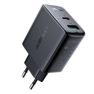 МЗП Acefast A5 PD32W GaN (USB-C+USB-A) Black - Інтернет-магазин спільних покупок ToGether