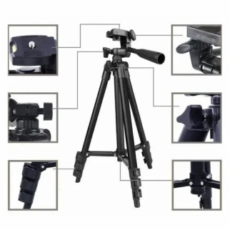 Штатив для телефону та фотоапарата Tripod 3120 PRO портативний трипод 0,35-1.02м висота. Колір: чорний - Інтернет-магазин спільних покупок ToGether