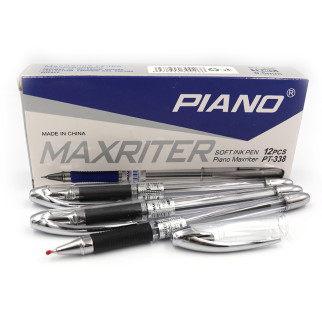 Ручка масляная "Piano" "Maxriter" 0,5мм, черная, грип, ціна за 12 шт. // - Інтернет-магазин спільних покупок ToGether