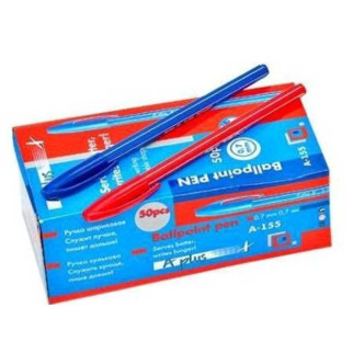 Набір ручок пластикових кулькова синя A155с - Інтернет-магазин спільних покупок ToGether