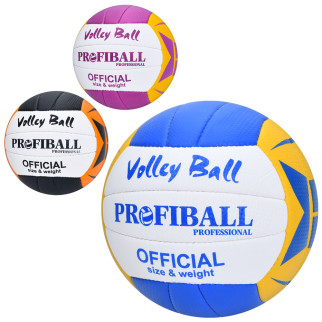 М'яч волейбольний офіційний розмір, ПУ, ручна робота, 260-280г, 3кольори, в п/е /30/ - Інтернет-магазин спільних покупок ToGether