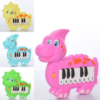 Піаніно динозавр17см, 2 види по 2 кольори, муз, на бат-ці, у п/е, 16-15-3,5см /144/ - Інтернет-магазин спільних покупок ToGether