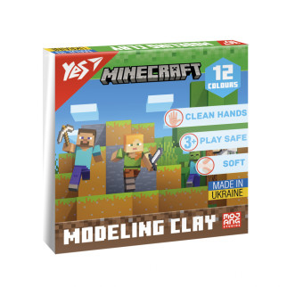 Пластилін Yes, 12 кол., 240г "Minecraft" - Інтернет-магазин спільних покупок ToGether