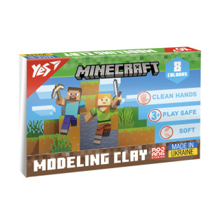 Пластилін Yes, 8 кол., 160г "Minecraft" - Інтернет-магазин спільних покупок ToGether