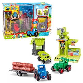 Синій трактор інерція, 2 трактори, підіймач, рухомі деталі, в кор. 23*33*12 см /24-2/ - Інтернет-магазин спільних покупок ToGether