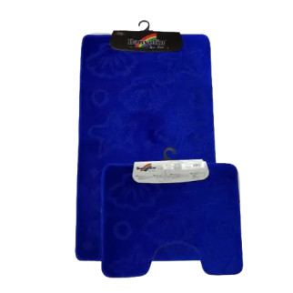 Набір килимків для ванної 2шт 50*80см+40*50см мікс 161 темно-блакитний S2-333 classic ELIF - Інтернет-магазин спільних покупок ToGether