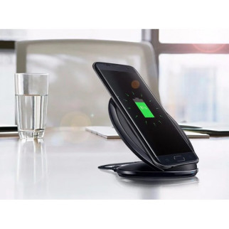 Швидке бездротове заряджання для телефону FAST CHARGE WIRELESS S7 бездротове зарядне. Колір: чорний - Інтернет-магазин спільних покупок ToGether