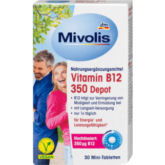 Mivolis Vitamin B12 350 Міволіс Вітамін B12 350 Depot, 30 міні-таблеток - Інтернет-магазин спільних покупок ToGether