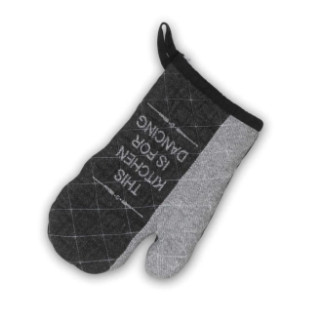 Прихватка-рукавичка Kela Gianna 12777 31х18 см чорна з білим - Інтернет-магазин спільних покупок ToGether