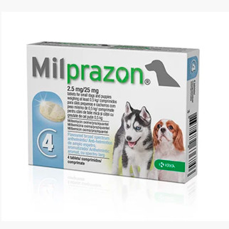 Мілпразон 2,5 мг від глистів у собак 0,5-5кг, КРКА блістер (4 табл) - Інтернет-магазин спільних покупок ToGether