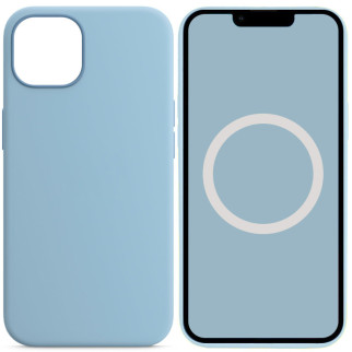 Чохол Silicone case (AAA) full with Magsafe and Animation для Apple iPhone 13 (6.1") Блакитний / Blue Fog - Інтернет-магазин спільних покупок ToGether