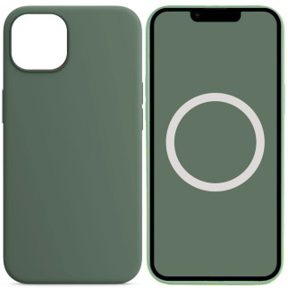 Чохол Silicone case (AAA) full with Magsafe and Animation для Apple iPhone 13 (6.1") Зелений / Eucalyptus - Інтернет-магазин спільних покупок ToGether