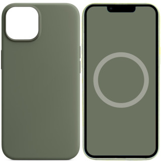 Чохол Silicone case (AAA) full with Magsafe and Animation для Apple iPhone 14 Pro (6.1") Зелений / Olive - Інтернет-магазин спільних покупок ToGether