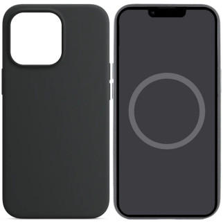 Чохол Silicone case (AAA) full with Magsafe and Animation для Apple iPhone 14 Pro (6.1") Чорний / Midnight - Інтернет-магазин спільних покупок ToGether