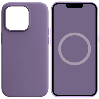 Чохол Silicone case (AAA) full with Magsafe and Animation для Apple iPhone 14 Pro Max (6.7") Фіолетовий / Iris - Інтернет-магазин спільних покупок ToGether