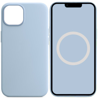 Чохол Silicone case (AAA) full with Magsafe and Animation для Apple iPhone 14 (6.1") Блакитний / Sky - Інтернет-магазин спільних покупок ToGether