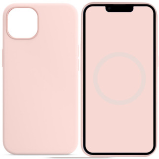 Чохол Silicone case (AAA) full with Magsafe and Animation для Apple iPhone 14 (6.1") Рожевий / Chalk Pink - Інтернет-магазин спільних покупок ToGether