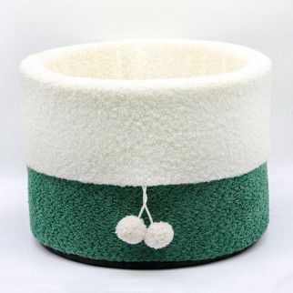 Лежак Гном меблева тканина і овчина зелений, 43х32 см - Інтернет-магазин спільних покупок ToGether