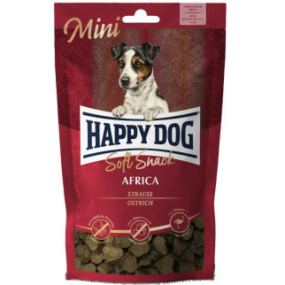 Ласощі Happy Dog Soft Snack Mini Africa зі страусом і картоплею м'які закуски 100 г - Інтернет-магазин спільних покупок ToGether