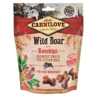 Ласощі Carnilove Crunchy Wild Boar with Rosehips-беззернові для собак всіх порід з диким кабаном 200 г - Інтернет-магазин спільних покупок ToGether