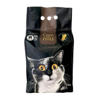 Fun Cat Corn Hills гіпоалергенний наповнювач для котячого туалет з харчової кукурудзи, без запаху, 5л - Інтернет-магазин спільних покупок ToGether