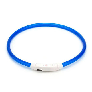 Нашийник для собак світиться з USB-зарядкою 35 см синій - Інтернет-магазин спільних покупок ToGether