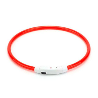 Нашийник для собак світиться з USB-зарядкою 35 см червоний - Інтернет-магазин спільних покупок ToGether