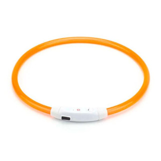 Нашийник для собак світиться з USB-зарядкою 70 см помаранчевий - Інтернет-магазин спільних покупок ToGether
