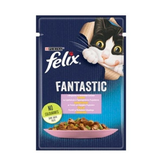 Вологий корм для кішок Felix з фореллю і бобами в желе 85г - Інтернет-магазин спільних покупок ToGether