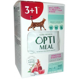 Optimeal набір корм для котів ягня та індичка в соусі 0,34 кг 3 1 6182 акція - Інтернет-магазин спільних покупок ToGether