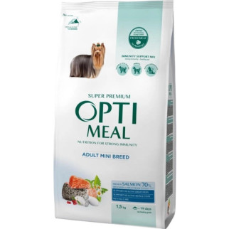 Акція-30 Optimeal з високим вмістом лосося сухий корм для собак мініатюрних порід 4 кг - Інтернет-магазин спільних покупок ToGether