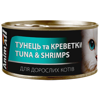 AnimAll з тунцем і креветками вологий корм для дорослих кішок 85 г - Інтернет-магазин спільних покупок ToGether