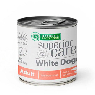 Суп для собак з білим забарвленням шерсті Natures Protection Superior Care White Dogs All Breeds Adult Salmon and - Інтернет-магазин спільних покупок ToGether