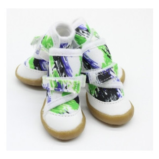 Взуття Плащівка фліс Біла Абстракція Зелена 4 (5,13,9 см) - Інтернет-магазин спільних покупок ToGether