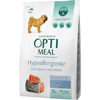 Акція Optimeal сухий гіпоалергенний повнораціонний корм для собак середніх і великих порід зі смаком лосося - Інтернет-магазин спільних покупок ToGether