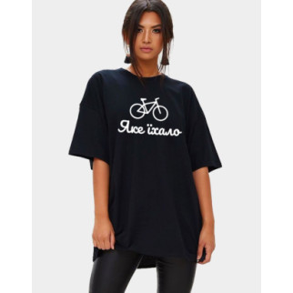 Черная футболка женская.61-064 - Інтернет-магазин спільних покупок ToGether