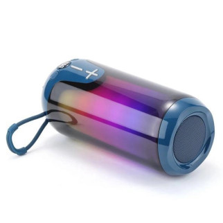 Bluetooth-колонка TG651 з RGB ПІДСВІТКОМ, акумуляторна колонка для музики, для вечірки. Колір: синій - Інтернет-магазин спільних покупок ToGether