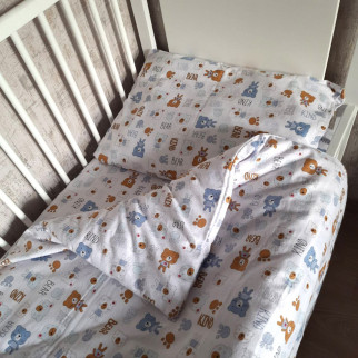 Комплект постільної білизни дитячий Sleeping bears SoundSleep фланель - Інтернет-магазин спільних покупок ToGether