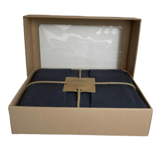 Комплект постільної білизни Muslin SoundSleep Graphite євро - Інтернет-магазин спільних покупок ToGether
